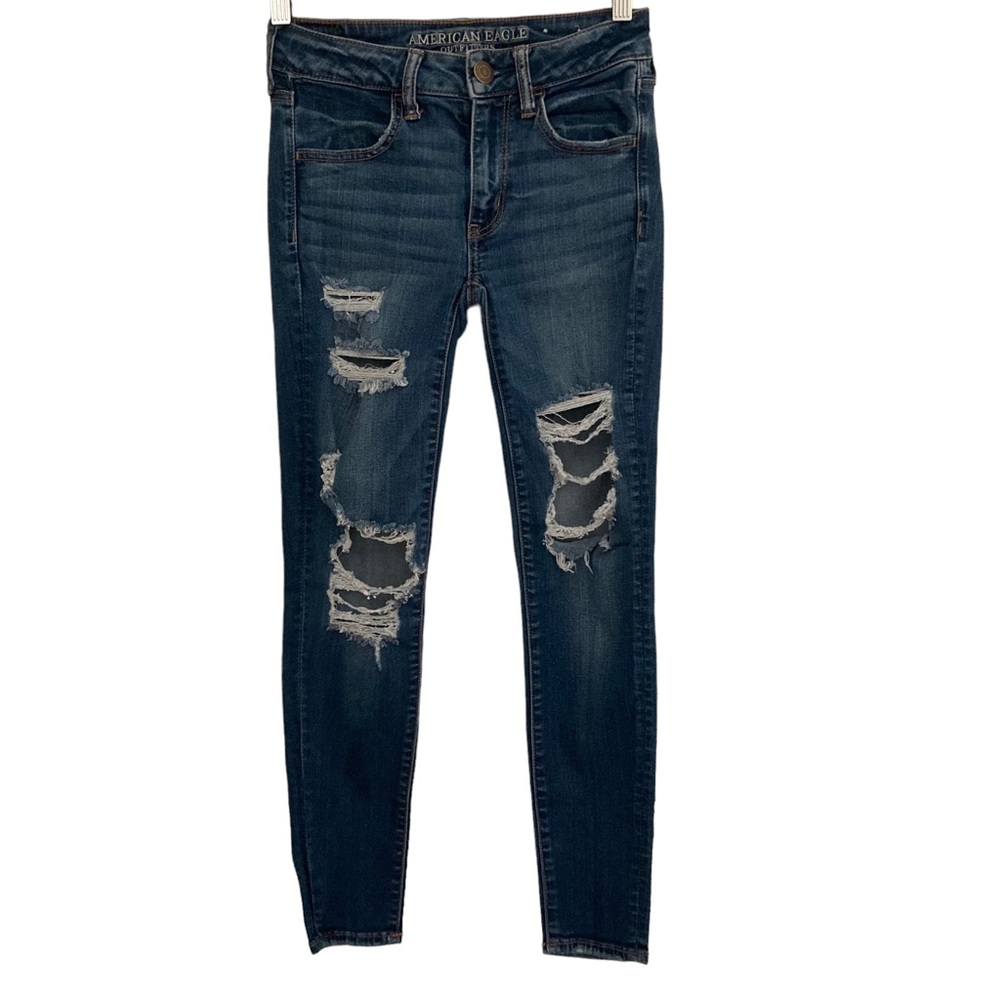 American Eagle Outfitters Super Stretch X Jeans Size 2 Short Mid-Rise